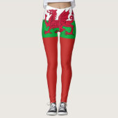 Wales-Flagge Leggings (Vorderseite)