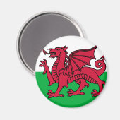 Wales-Flagge Magnet (Vorderseite/Rückseite)