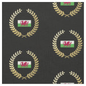 Wales-Flagge Stoff (Nahaufnahme)