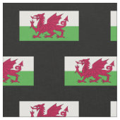 Wales-Flagge Stoff (Nahaufnahme)