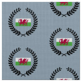 Wales-Flagge Stoff (Nahaufnahme)