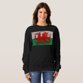 Wales-Flagge Sweatshirt (Vorne ganz)