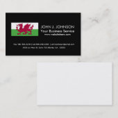 Wales-Flagge Visitenkarte (Vorne/Hinten)