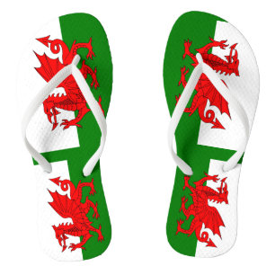 Wales flagge Welsh Red Dragon Badesandalen