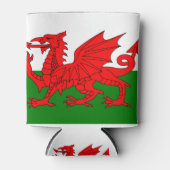 Wales flagge Welsh Red Dragon Dosenkühler (Vorderseite)