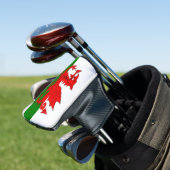 Wales flagge Welsh Red Dragon Golf Headcover (In Situ)