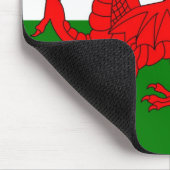 Wales flagge Welsh Red Dragon Mousepad (Ecke)