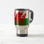 Wales flagge Welsh Red Dragon Reisebecher (VorderseiteRechts)