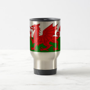 Wales flagge Welsh Red Dragon Reisebecher