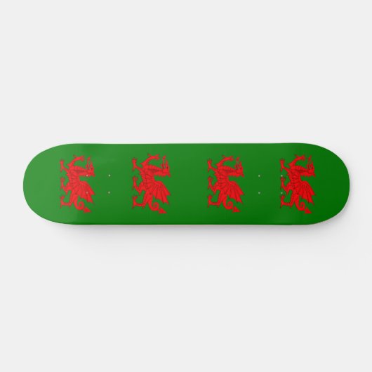 Wales flagge Welsh Red Dragon Skateboard (Horizontal)