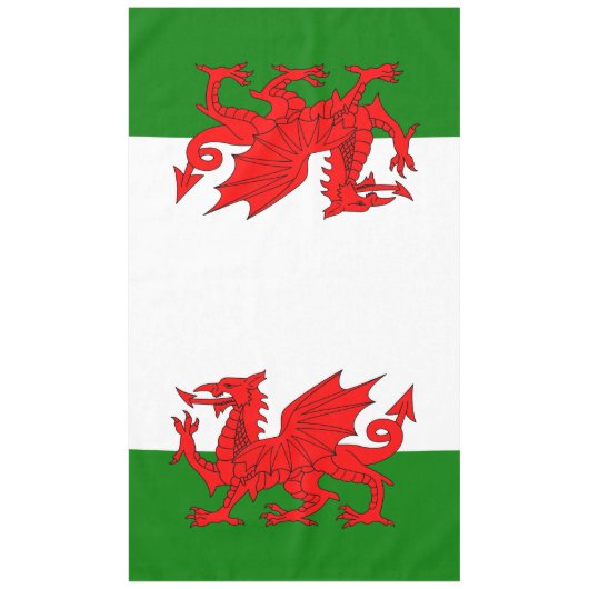 Wales flagge Welsh Red Dragon Tischdecke (Vorderseite)
