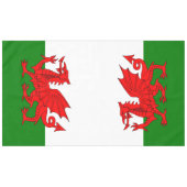 Wales flagge Welsh Red Dragon Tischdecke (Vorderseite (Horizontal))