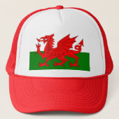 Wales flagge Welsh Red Dragon Truckerkappe (Vorderseite)
