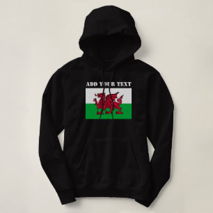 Wales-Flagge Weltmeisterschaft 2026 Fußball Hoodie