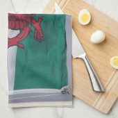 Wales-Flaggen-Geschirrtücher Handtuch (Viertel Falte)