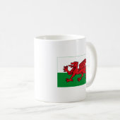 Wales-Flaggen-(helle) Tasse (VorderseiteRechts)