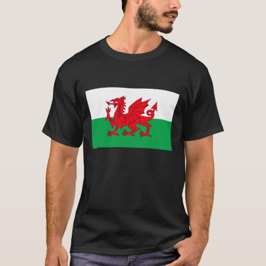 WALES-FLAGGEN-T - Shirt (Vorderseite)