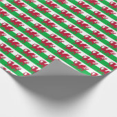 Wales-Flaggen-Wrapping-Papier Geschenkpapier (Ecke)