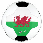 Wales Football & Welsh Flag, Cymru / Sport Fußball (Vorderseite)