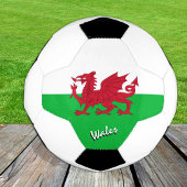Wales Football & Welsh Flag, Cymru / Sport Fußball