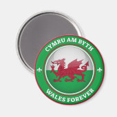 Wales Forever Magnet (Vorderseite/Rückseite)