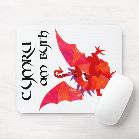 "Wales Forever!" Mousepad (Mit Mouse)