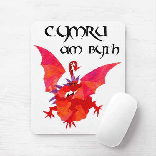 "Wales Forever!" Mousepad: Roter Drache Mousepad (Mit Mouse)