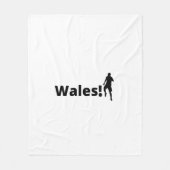 Wales Fußball Fleecedecke (Vorderseite)