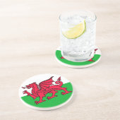 Wales Getränkeuntersetzer (Seite)