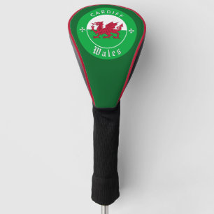 Wales Golfing, Covers, Cardiff, walisische Flagge Golf Headcover