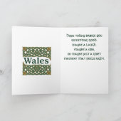 Wales Heraldic Celtic Knotwork Karte (Innenseite)