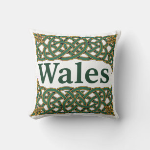 Wales Heraldische keltische Knotenmuster Kissen