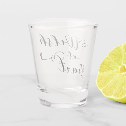 Wales im Herzen Schnapsglas (Rückseite)