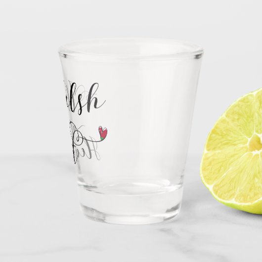 Wales im Herzen Schnapsglas (Rechts)