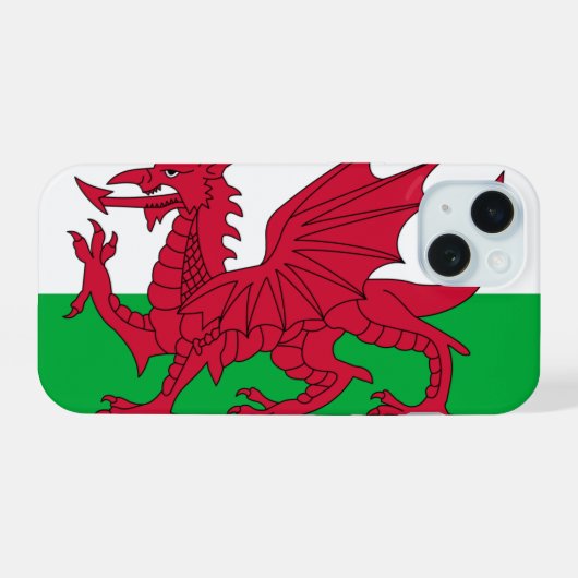 Wales iPhone 15 Hülle (Rückseite (Horizontal))