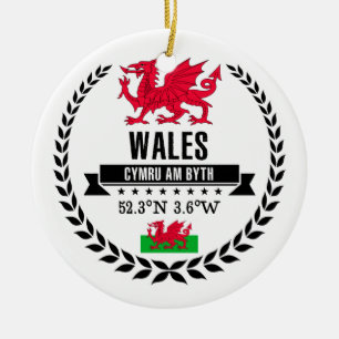 Wales Keramik Ornament