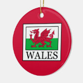 Wales Keramik Ornament (Links)