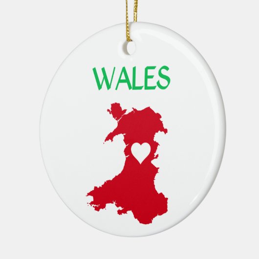 Wales Keramik Ornament (Links)