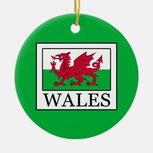 Wales Keramik Ornament (Vorne)