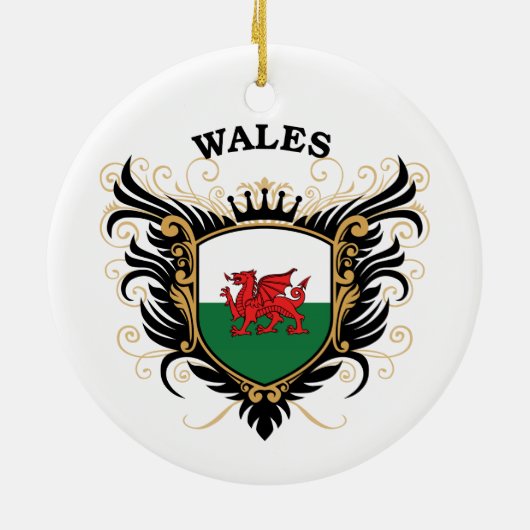 Wales Keramikornament (Hinten)
