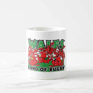 Wales-Land von Rugby-Waliser-Entwurf Kaffeetasse