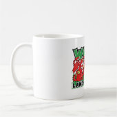 Wales-Land von Rugby-Waliser-Entwurf Kaffeetasse (Links)