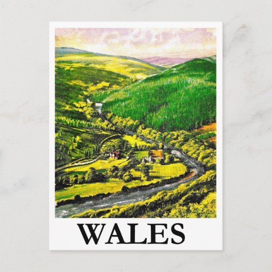 Wales, Landschaft, Postkarte (Vorderseite)