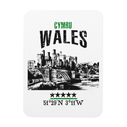 Wales Magnet (Vertikal)