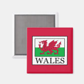 Wales Magnet (Vorderseite/Rückseite)