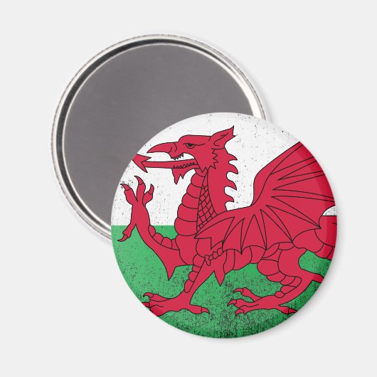 Wales Magnet (Vorderseite/Rückseite)