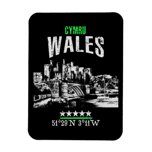 Wales Magnet (Vertikal)