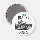 Wales Magnet (Vorderseite/Rückseite)