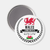 Wales Magnet (Vorderseite/Rückseite)