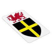Wales Magnet - Drache über St. David Shield (Rechte Seite)